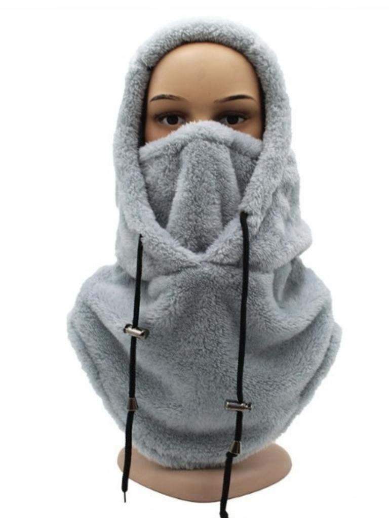 Winter Unisex Outdoor Cycling Hat, Sports Windproof Hat, Cold Resistant Thick Scarf Headband, Arctic Fleece Face Mask, Warm Hat