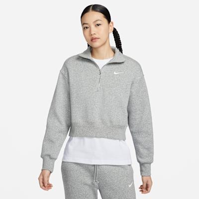Nike Sportswear Phoenix Fleece Polo Shirt Women s Gray XL