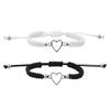 Hand Crafted Love Heart Couple Bracelet For Lover Women Men Adjustable Rope Friends Relationship Matching Bracelets Jewelry Gift