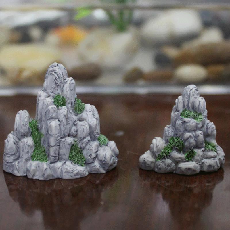 Mini Mountain Miniature Fake Stone Artificial Hill Toys Bonsai Ornaments Fairy Garden Accessories Home Decoration Aquarium Rock