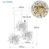 Modern Restaurant Chandelier Stainless Steel Lighting Fixtures Luxury LED Chandelier Coffee Shop Decoration Home Appliance