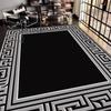 Luxury Style Golden Large Size Carpet Living Room European Decoration Sofa Area Rugs for Bedroom Washable Entrance Mats Non-slip