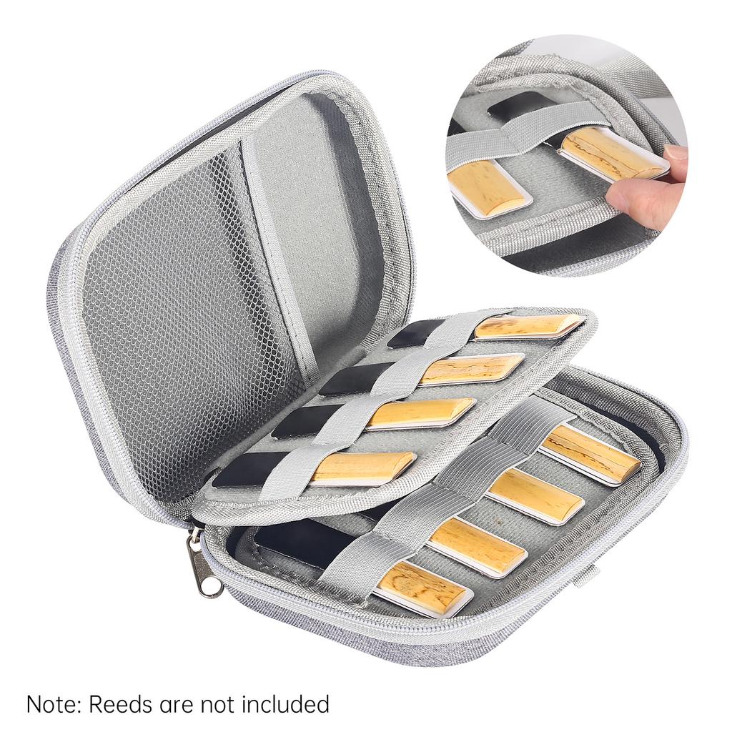 Muspor Reeds Case Storage Bag Reed Carrying Holder for Clarinet Saxophone Waterproof Portable