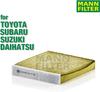 Filtre d'habitacle MANN FILTER FP1827 pour voitures japonaises Frecious (Toyota, Nissan, Suzuki, Mazda, Valvo, Daihatsu, Plus) [Utilisé]