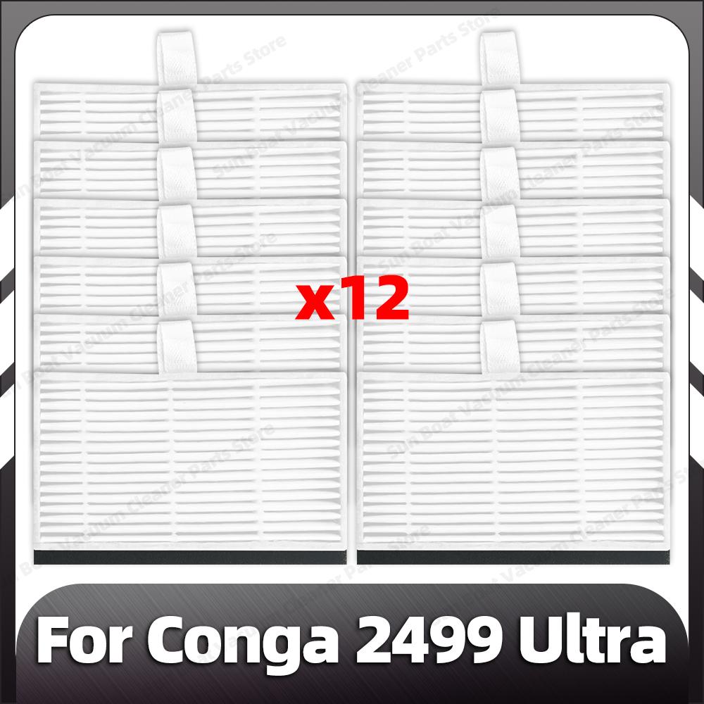Compatible for Conga 2499 Ultra Replacement Main Side Brush HEPA Filter Mop Pad Dust Bags Spare Parts Accessories