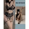 Sexy Underwear, Sexy Lace Girdle, Fishbone Gathering Three-piece Set, Sexy Leg Rings, Bra Set, Suspenders.