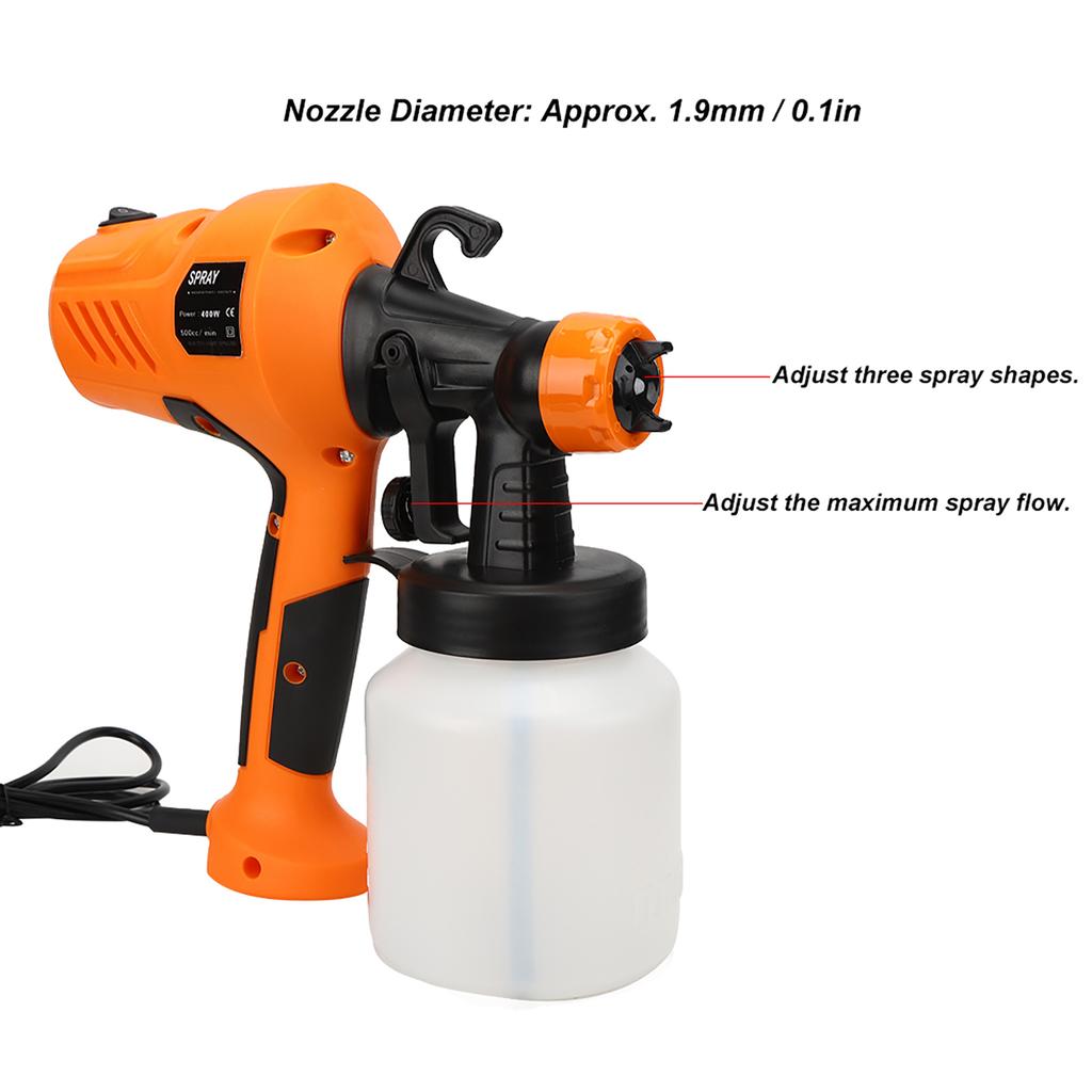 Electric Paint Sprayer   High Pressure Ergonomical Power   (Orange )