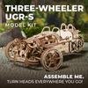 Rompecabezas de madera Ugears Trike 3D Craft 70216 Rompecabezas 3D Sin pegamento ni herramientas UGR-S
