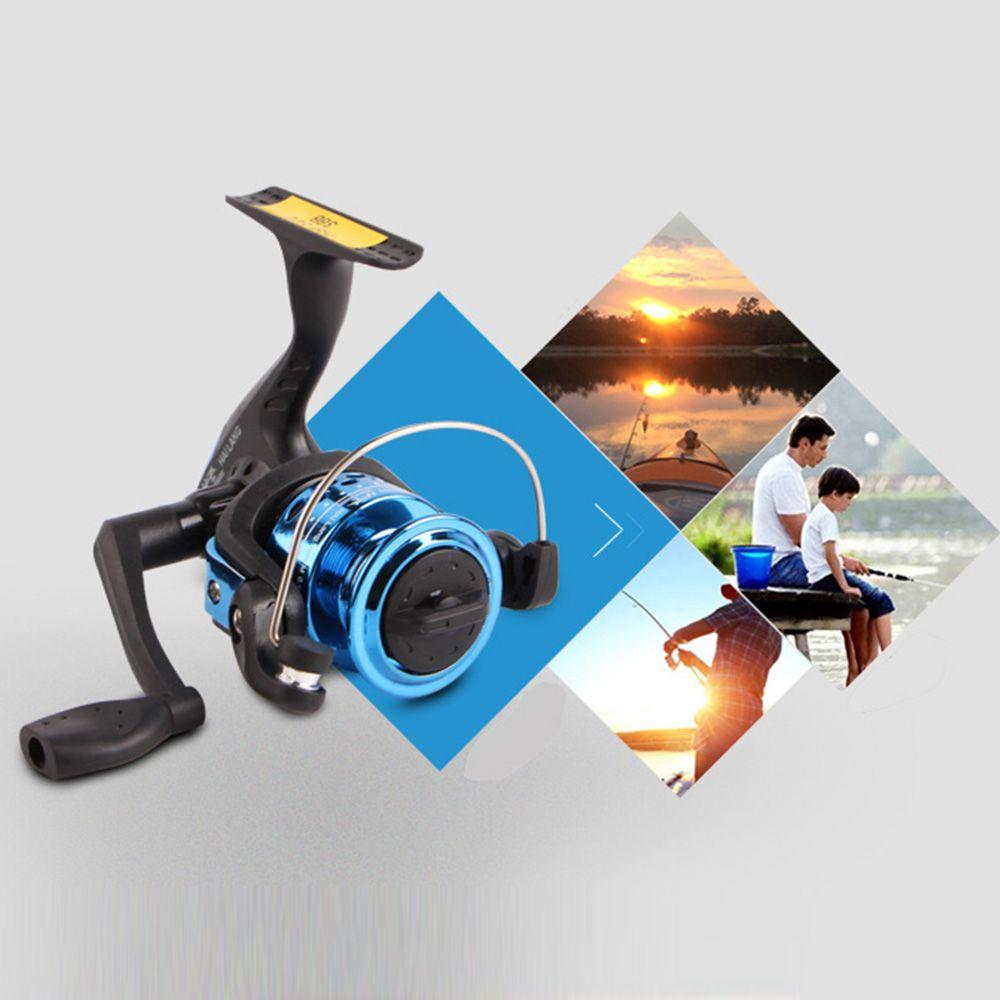 Tragbare Drag Fischrollen Ultraleichte Angelrolle Übersetzungsverhältnis 5.2:1 Angelrolle mit 60m Angelschnur Angelzubehör