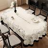 European Retro Minimalist Tables Pad PVC Rectangular Luxury Tablecloth Oil Resistant Wear Resistant Easy To Maintain Desk Mat