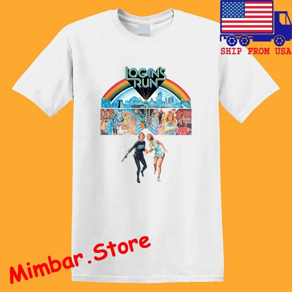 Logan s Run Sci-Fi Movie Men s White Size S-5XL L