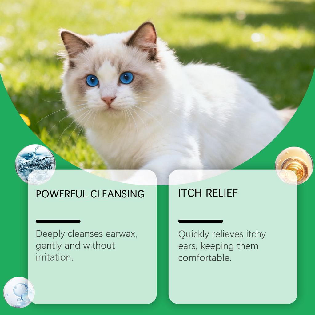 Pet Ear Cleanser Ear Cleanser Pet Ear Cleanses Moisturizing And Soothing Ear Canals Nourishing Ear Cleanser 50ML