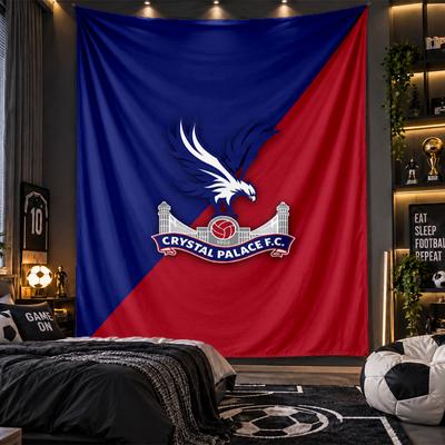 Tapiz para Colgar en la Pared Tela con Estampado de Fútbol Crystal Palace para Sala de Estar Dormitorio Decoración del Hogar