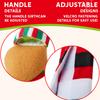 JOYFY 5 Pieces Christmas Kitchen Appliance Handle Covers for Kitchen Refrigerator Microwave Oven Dishwasher Decoration