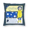 Coraline Noise Pillowcase Double-Sided Printing Fabric Cushion Cover Decor Button Throw Pillow Case Cover Bedroom