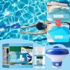 Solar Pool Floating Chlorine Dispenser Swimming Pool Chlorine Floater Bromine Tablets Dispenser  Storage Organizer