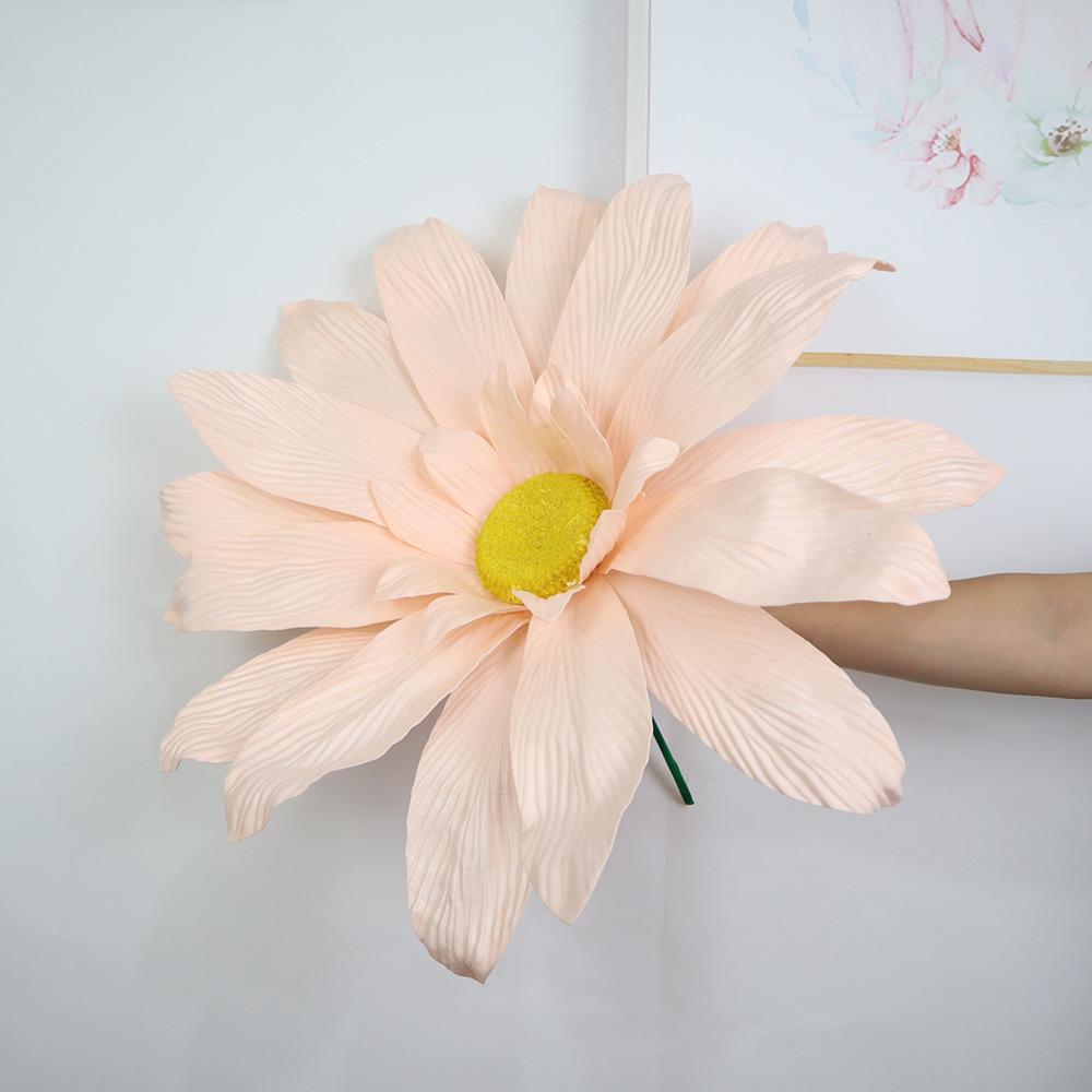 Nowy 50cm Sztuczny Stokrotka Duży Wielokolorowy Symulowany Kwiat Wodoodporny Pianka PE Stokrotka Dekoracja Ślubna