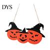 Rustic Farmhouse Hanging Plaque Halloween Welcome Door Sign, 3D Layered Pumpkin Skull Spider Plaque, Indoor Outdoor Holiday Ornaments Wooden