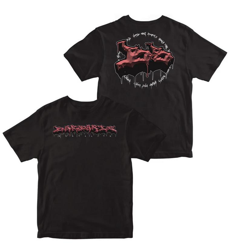 Raw Crust Drip Emblem – Extreme Metal T-Shirt