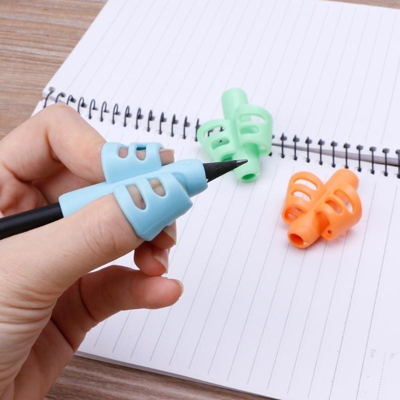 6 Teile/satz Zwei-Finger Bleistift Grip Halter Kinder Kinder Lernen Schreiben Werkzeug Schreiben Stift Schreiben
