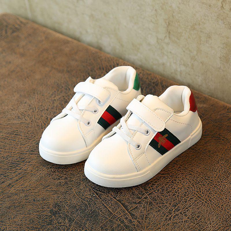 Fashion Bee Children's Shoes Embroidered Lace Casual Shoes With Round Toe And Rubber Sole
