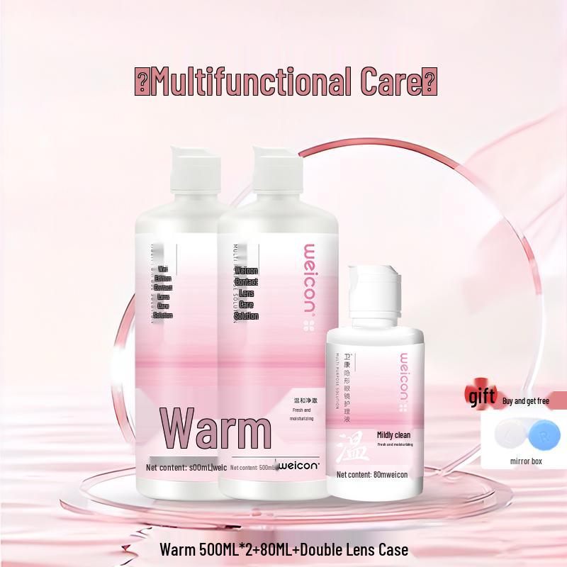 ვეიკანგ ჩენსი ფერადი კონტაქტური ლინზების ხსნარი ქალებისთვის - მიოპიის მოვლა, ხელმისაწვდომია დიდ და პატარა ბოთლებში