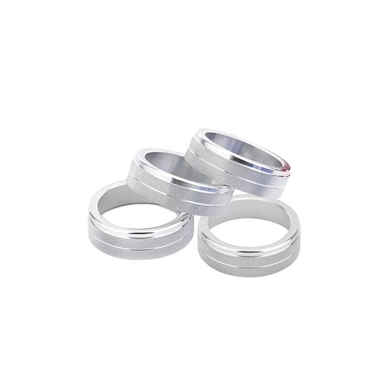 

Поворотная ручка автомобильного кондиционера для VOLVO S60 V60 XC60 S60 V40, ручка переключателя обогрева автомобильного кондиционера Silver 4 PCS