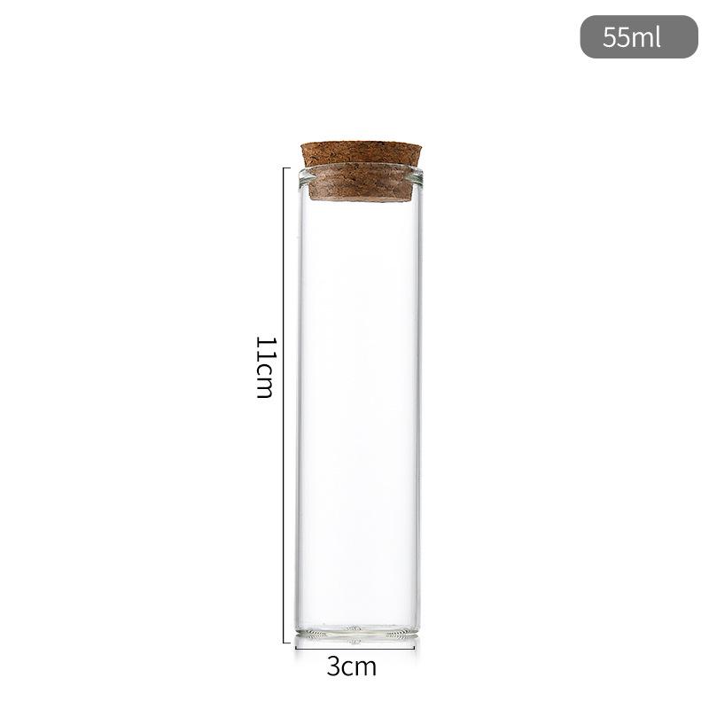 30mm Glass Bottle with Cork Seal for Incense Sticks, Floating Wishes, or Candy Storage.