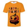 Summer Top Christmas Pumpkin Lantern Theme 3D Printed Fashionable Comfortable Children's Short Sleeved T-shirt