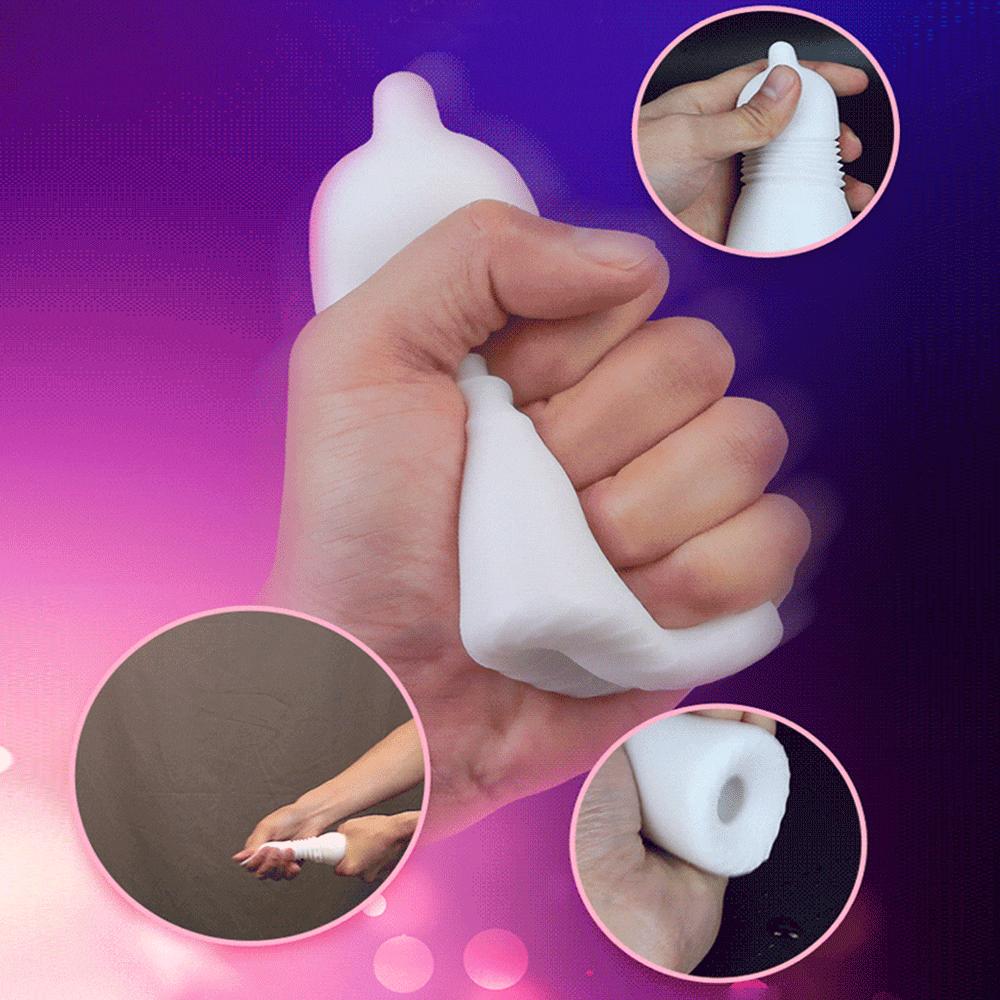 Masturbace Soft Stick Sexuální hračka pro dospělé Pro muže Pumpička na penis Masáž Silikonová Delay Trenér Realistický vaginální masturbátor