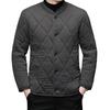Autumn Winter Solid Color Cotton Jacket Stand Collar Long Sleeve Quilted Padded Thickened