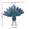 Iron Art Open Screen Peacock Statue Detachable Animal Miniatures Figurine  Patio