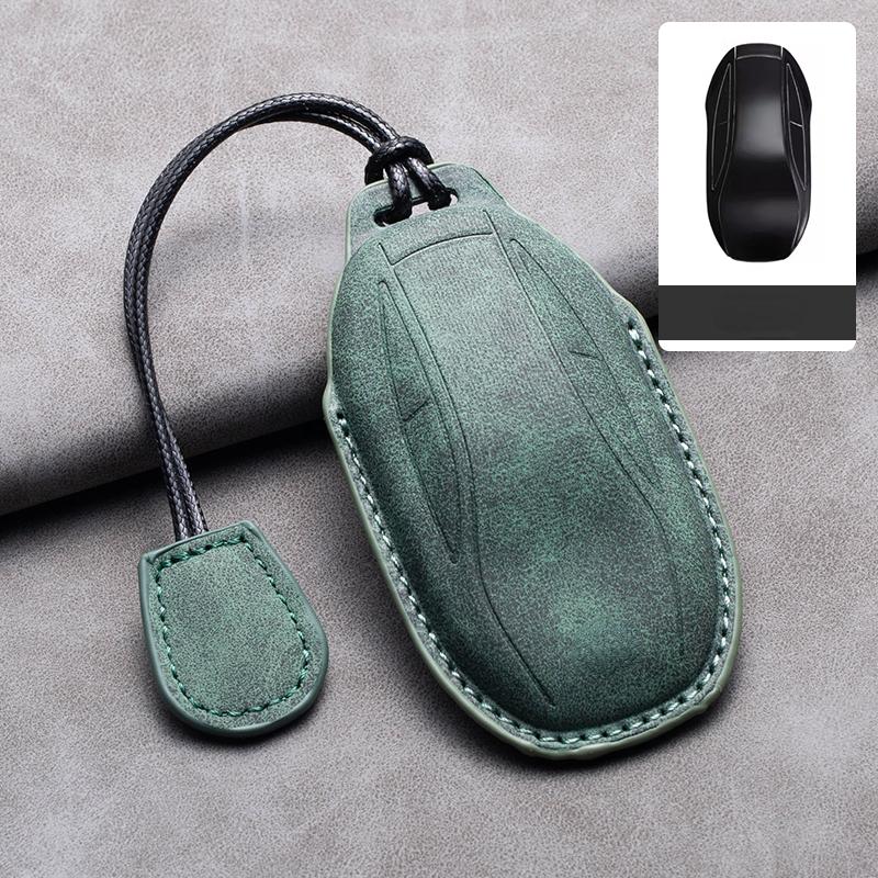 

Leather Car Remote Key Case Cover for IM 2022 L7 2023 LS6 2023 LS7 Auto Key Fob Shell Suede Leather Keychain Accessories