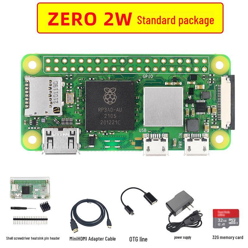 UK Raspberry Pi Zero 2 W/WH Mini 512MB Quad-Core with Bluetooth 4.2 & WIFI