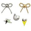 Metal Bow Shoe Flower Accessories - Decorative Buckles for Hole Shoes
