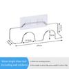 Shoes Rack Wall Mounted Stainless Steel Bathroom Organizer Shoes Organizer No Drilling Self Adhesive Hanging Shoes Rack