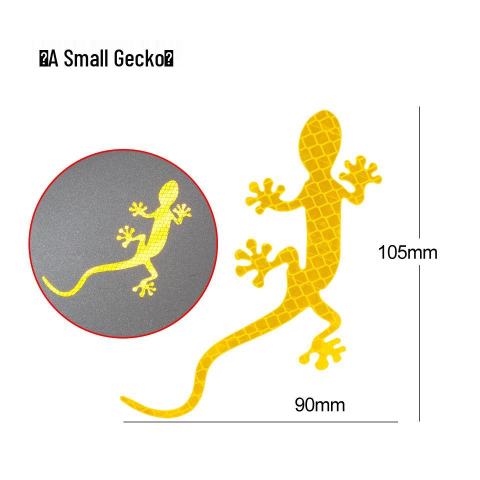 3D Reflective Gecko Car Emblem: Creative Tail Sticker & Scratch Cover