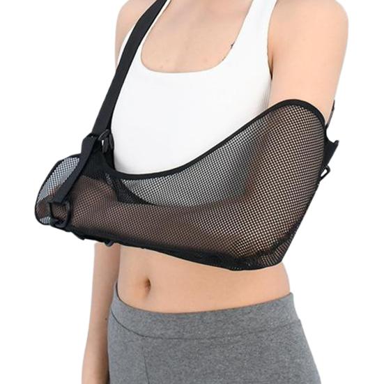 Arm Sling Shoulder Immobilizers Adjustable Ergonomic Medical Shoulder Sling Breathable Arm Brace for Torn Rotator Cuff Wrist Elbow Injury Support