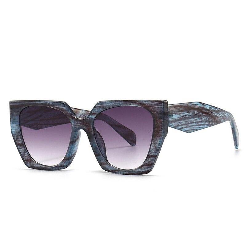 

SO & EI модные разноцветные солнцезащитные очки «кошачий глаз» для женщин в стиле ретро с градиентными оттенками UV400 мужские трендовые желе-розовые солнцезащитные очки