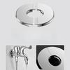 1pc Faucet Decorative Cover Self-Adhesive Stainless Steel Round Covers Shower Water Pipe Wall Hole Cover Bathroom Accessories