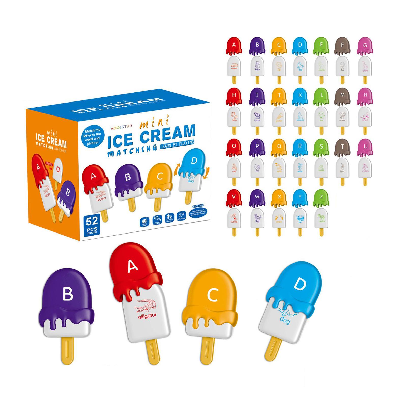 

Игрушка для пар мороженого - вспомогательный инструмент по математике Монтессори для раннего обучения детей One Size