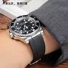 20mm 21mm 22mm For Rolex Daytona Gmt Oyster Tudor Black Bay Omega Watchband Rubber Fold Buckle Watch Strap Silicone Men Bracelet