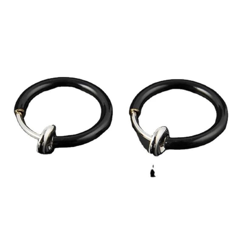 3Pair Creative Fashion Gifts Fakes Nose Lips Ring Spring Clip Hoop Earring Unisex Piercing Septum Accessories Decoration