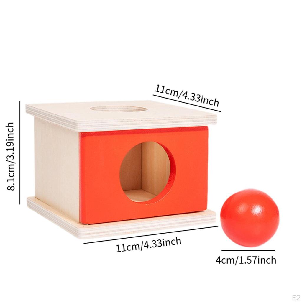 Object Permanence Box Coordination Training Fine Motor Skill Sensory Toy Wooden Block Early