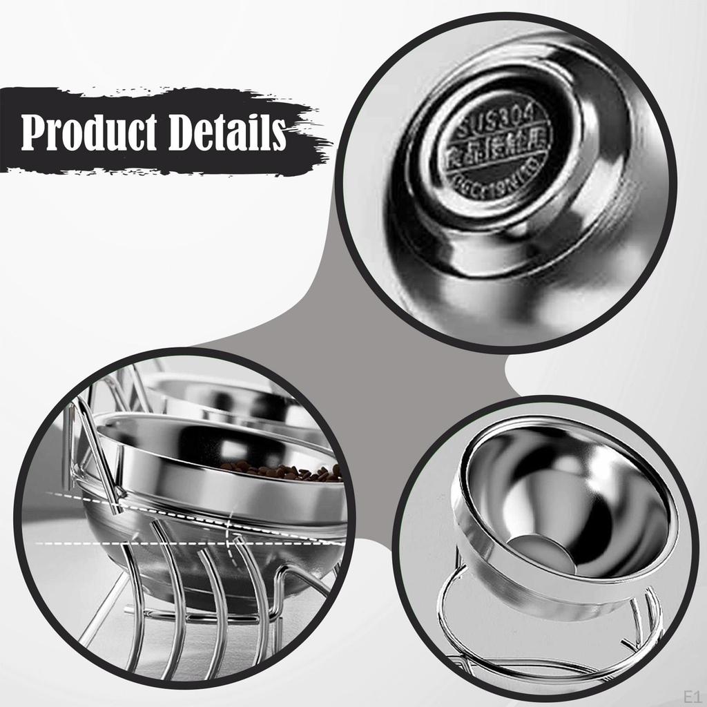 Erhöhte Katzennäpfe Futter Haustierfressnapf mit rutschfestem Ständer geneigt und Wasser