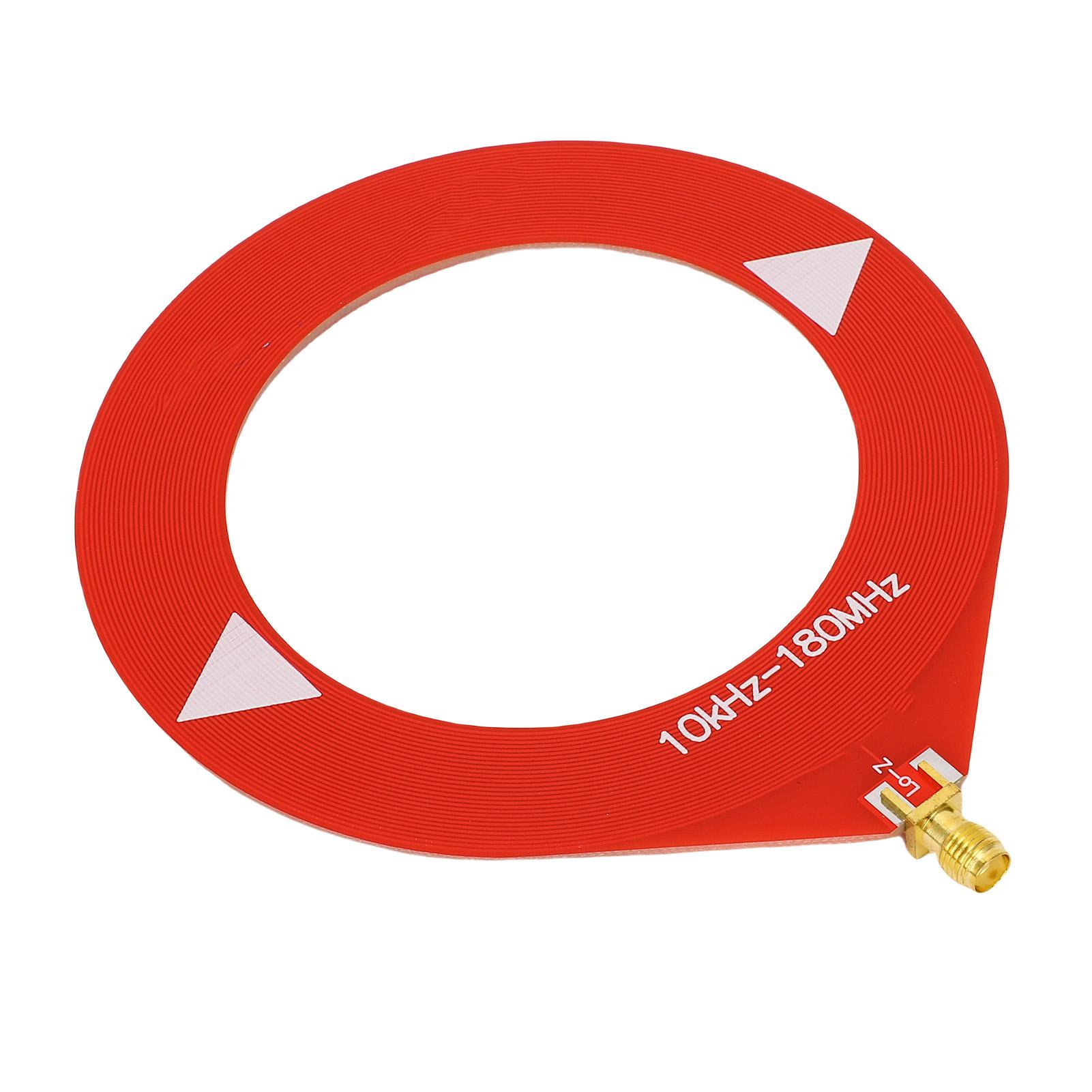 

Радіо Петля WB Антени 10кГц-180МГц з перетворювачем низького імпедансу SMA інтерфейс Петльові антени SMA female head червоний