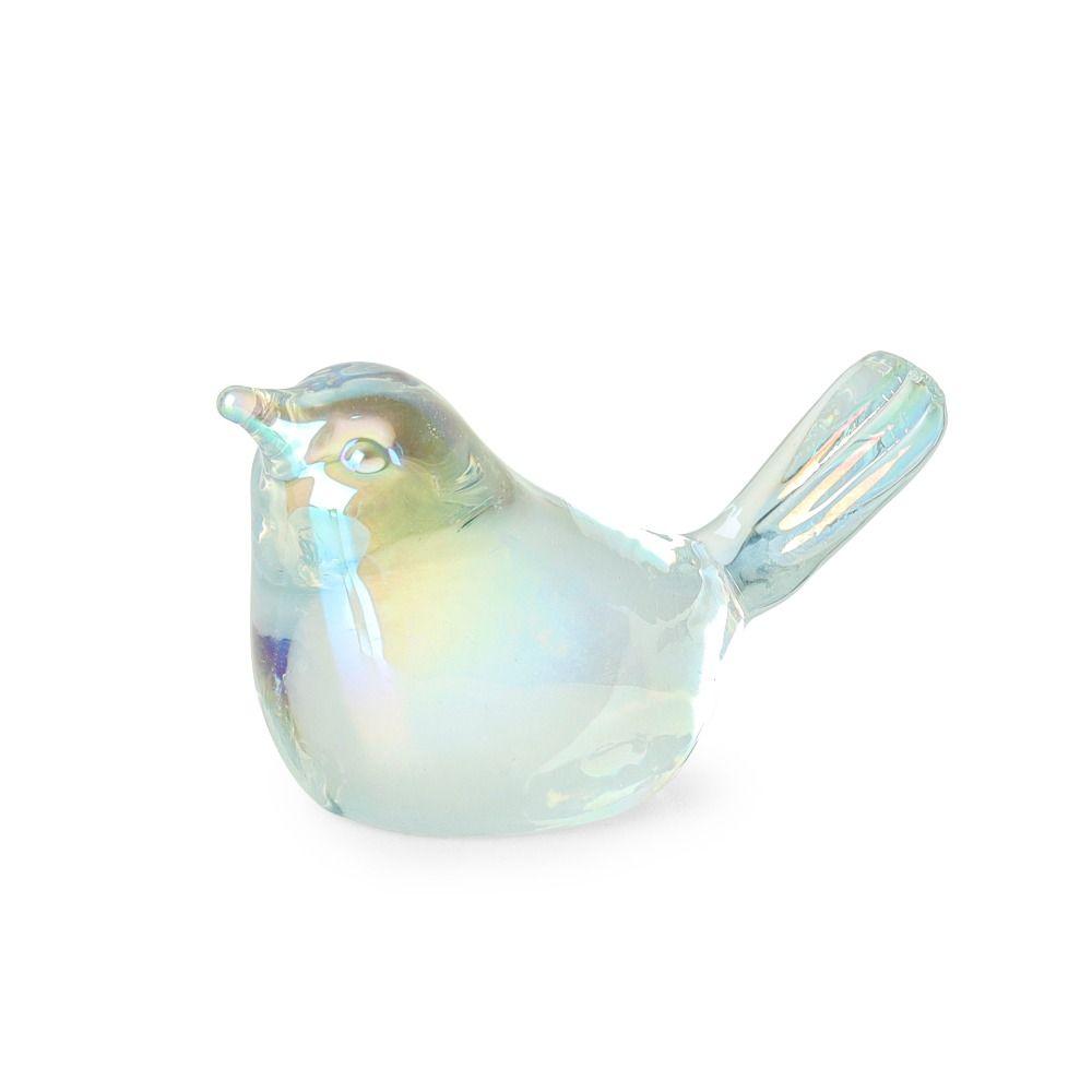 

Clear Crystal Bird Ornament Handmade Table Ornament Gift Bird Figurine Home Decor разноцветный