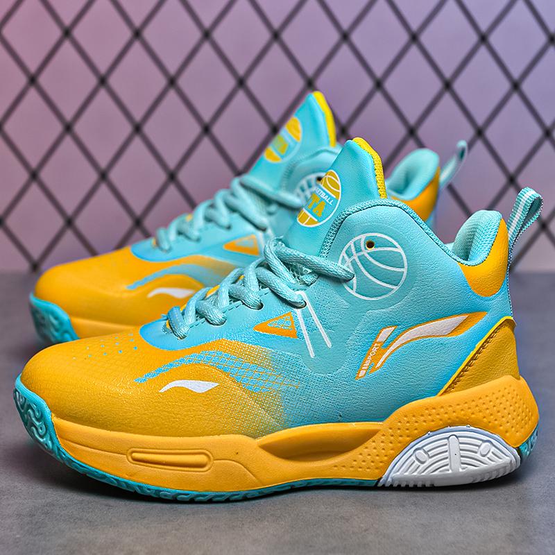 Herbst und Winter Mikrofaserleder Sneaker Kinder Basketballschuhe Jugend Freizeit Basketball Sportschuhe