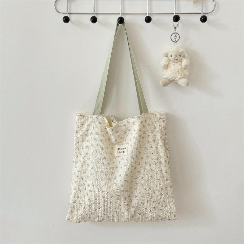 4 New Sweet Cartoon Bear Embossed Shoulder Bag Double Shopping Bag Cute Student Casual Armpit Bag