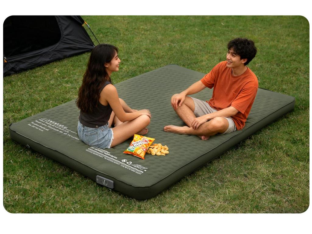 Portable Auto-Inflatable Air Mattress with Pump for Outdoor Camping